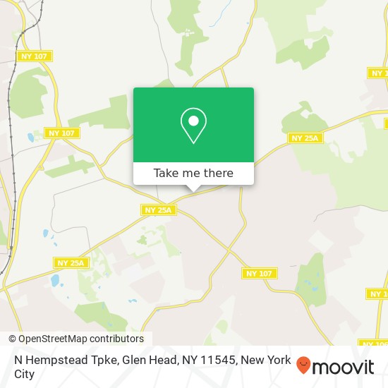 Mapa de N Hempstead Tpke, Glen Head, NY 11545