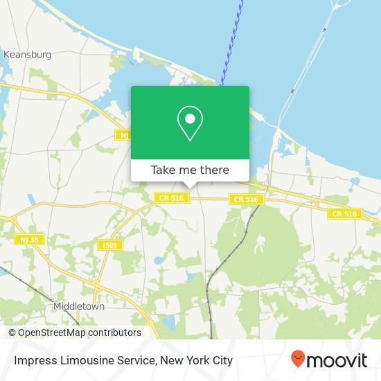 Impress Limousine Service map