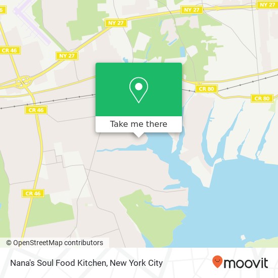 Mapa de Nana's Soul Food Kitchen, 13 Squaw Ln