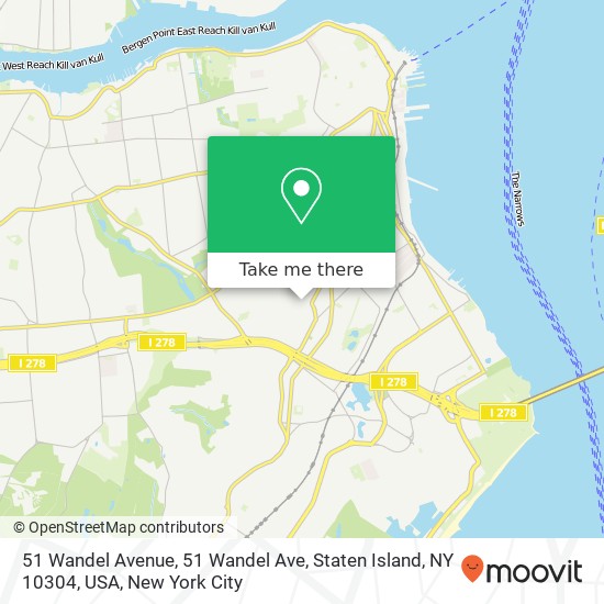 Mapa de 51 Wandel Avenue, 51 Wandel Ave, Staten Island, NY 10304, USA