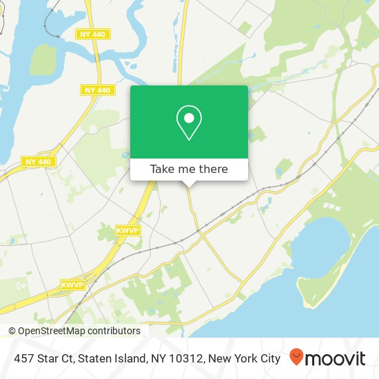 Mapa de 457 Star Ct, Staten Island, NY 10312