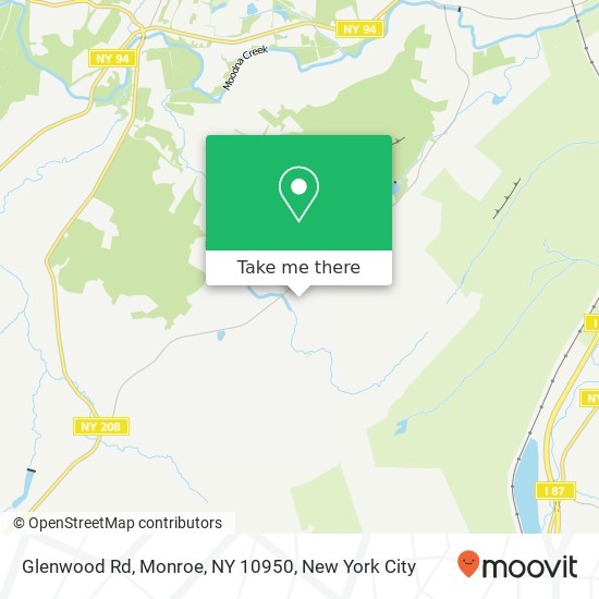 Glenwood Rd, Monroe, NY 10950 map