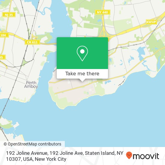Mapa de 192 Joline Avenue, 192 Joline Ave, Staten Island, NY 10307, USA