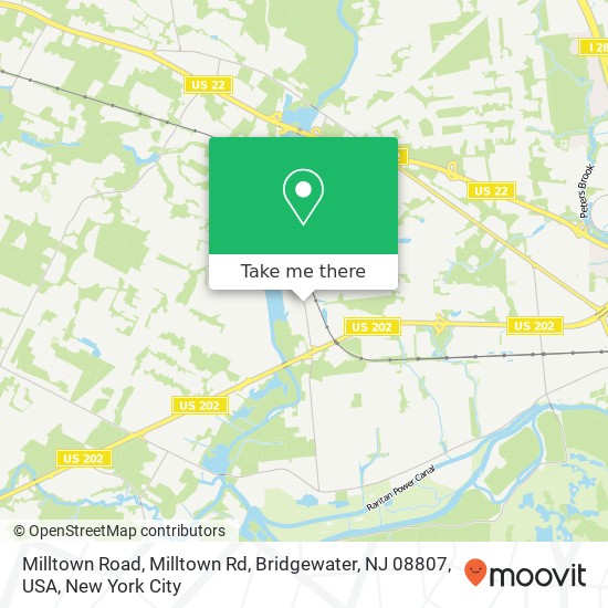 Milltown Road, Milltown Rd, Bridgewater, NJ 08807, USA map