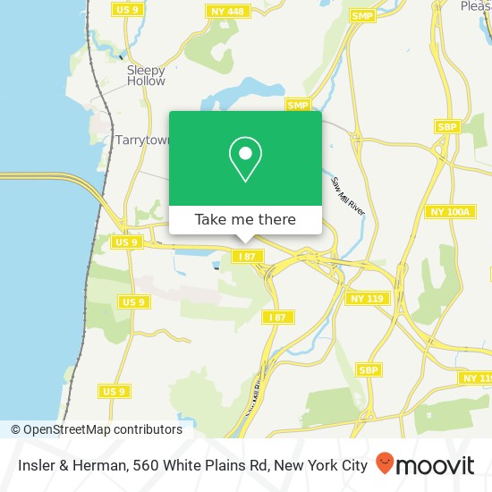 Mapa de Insler & Herman, 560 White Plains Rd