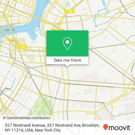 327 Nostrand Avenue, 327 Nostrand Ave, Brooklyn, NY 11216, USA map