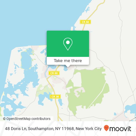 Mapa de 48 Doris Ln, Southampton, NY 11968