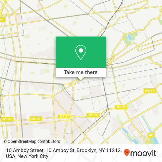 10 Amboy Street, 10 Amboy St, Brooklyn, NY 11212, USA map