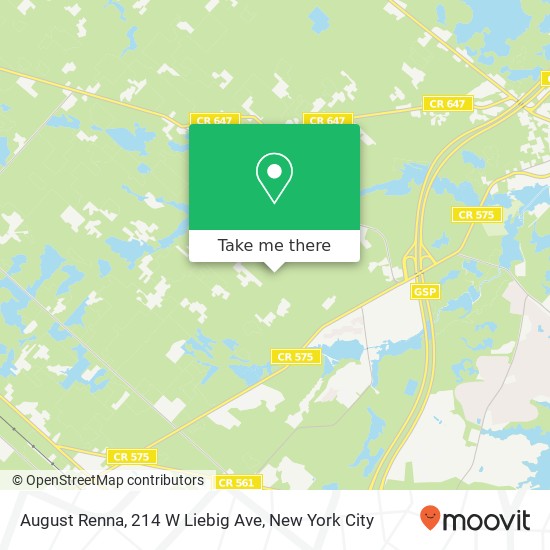 Mapa de August Renna, 214 W Liebig Ave