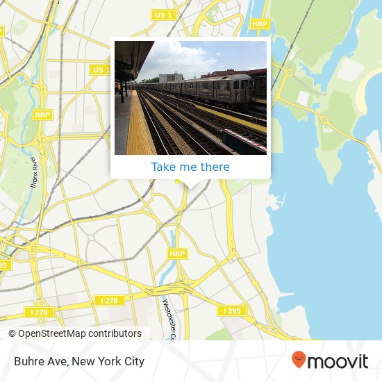 Mapa de Buhre Ave, Bronx, NY 10461
