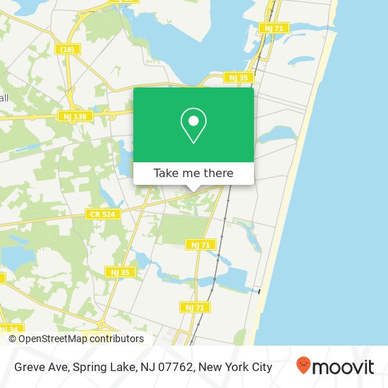 Greve Ave, Spring Lake, NJ 07762 map