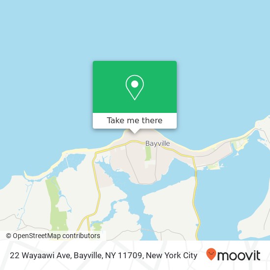 Mapa de 22 Wayaawi Ave, Bayville, NY 11709