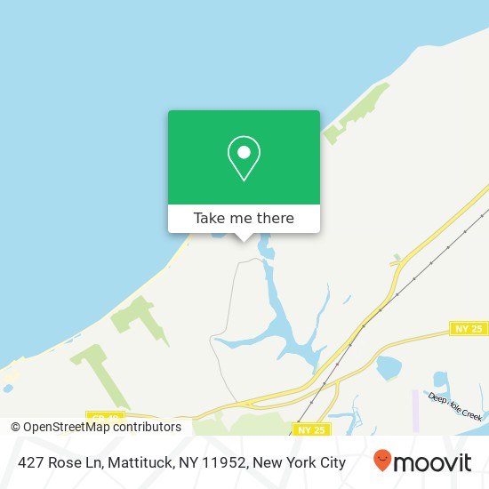 Mapa de 427 Rose Ln, Mattituck, NY 11952