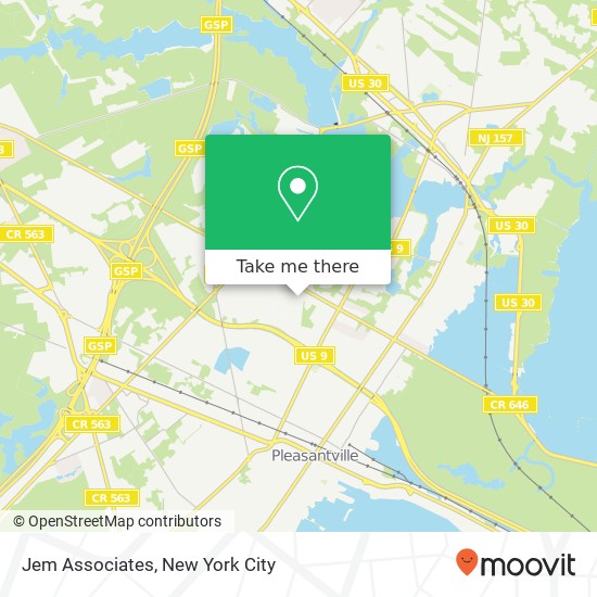 Jem Associates map