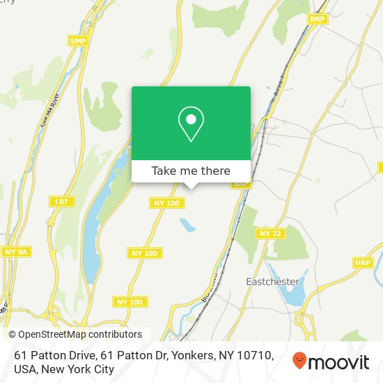 61 Patton Drive, 61 Patton Dr, Yonkers, NY 10710, USA map