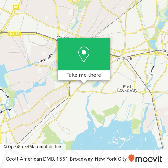 Scott American DMD, 1551 Broadway map