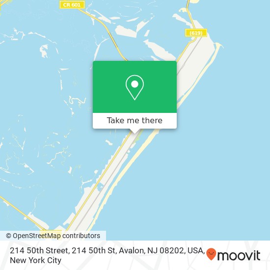 214 50th Street, 214 50th St, Avalon, NJ 08202, USA map