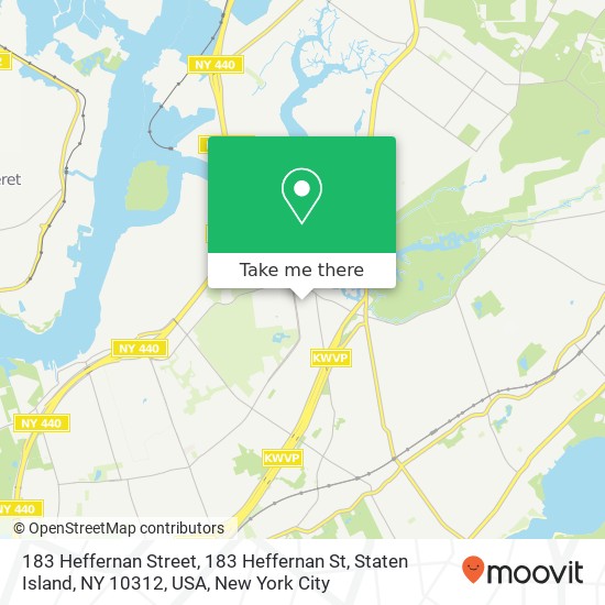 183 Heffernan Street, 183 Heffernan St, Staten Island, NY 10312, USA map
