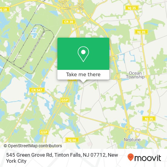 545 Green Grove Rd, Tinton Falls, NJ 07712 map