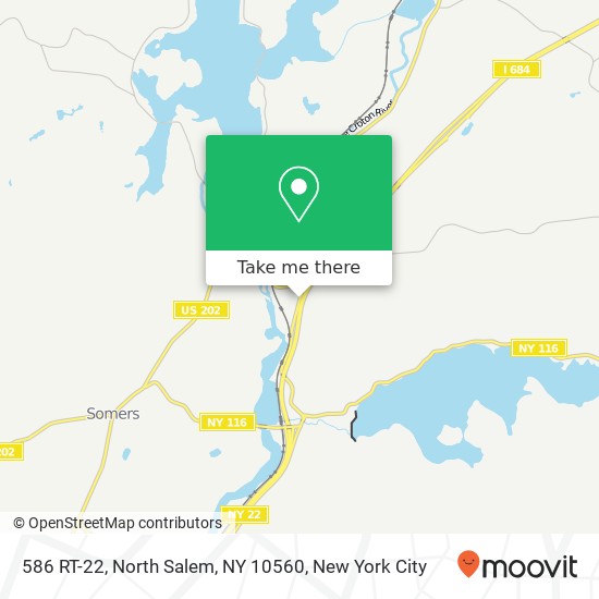 Mapa de 586 RT-22, North Salem, NY 10560