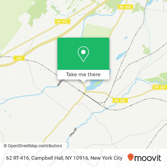 Mapa de 62 RT-416, Campbell Hall, NY 10916