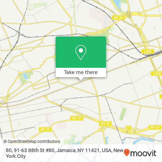 Mapa de 80, 91-63 88th St #80, Jamaica, NY 11421, USA