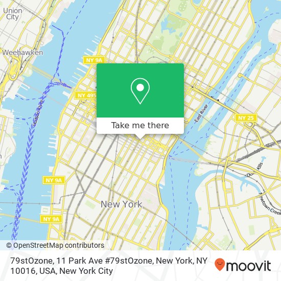 Mapa de 79stOzone, 11 Park Ave #79stOzone, New York, NY 10016, USA