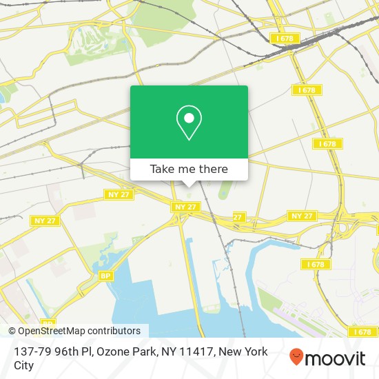 Mapa de 137-79 96th Pl, Ozone Park, NY 11417