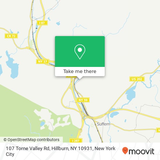 107 Torne Valley Rd, Hillburn, NY 10931 map