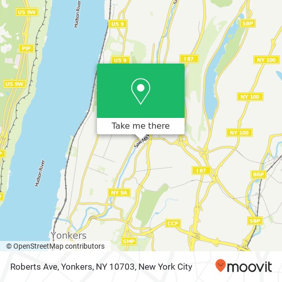 Mapa de Roberts Ave, Yonkers, NY 10703