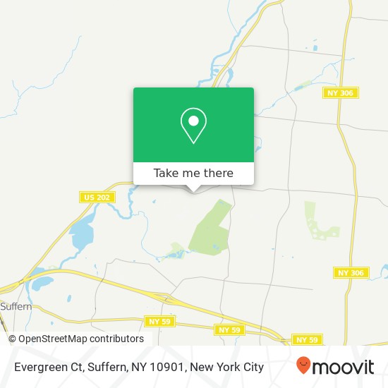 Evergreen Ct, Suffern, NY 10901 map