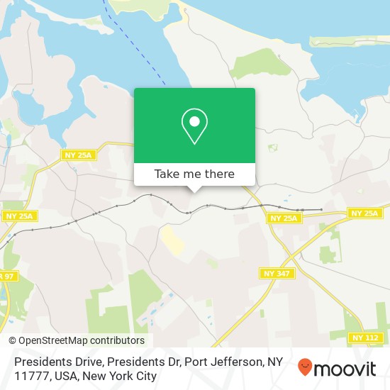 Presidents Drive, Presidents Dr, Port Jefferson, NY 11777, USA map