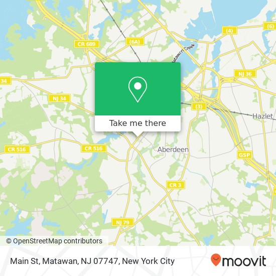 Main St, Matawan, NJ 07747 map
