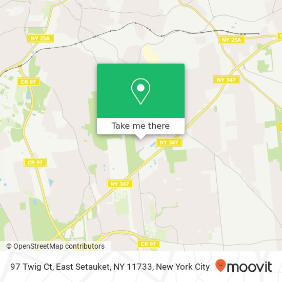 Mapa de 97 Twig Ct, East Setauket, NY 11733