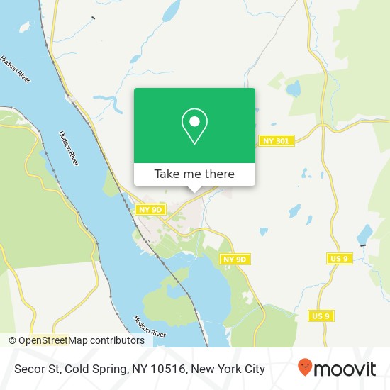 Mapa de Secor St, Cold Spring, NY 10516