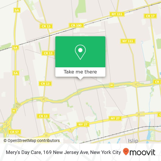 Mapa de Mery's Day Care, 169 New Jersey Ave