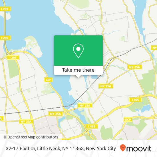 Mapa de 32-17 East Dr, Little Neck, NY 11363