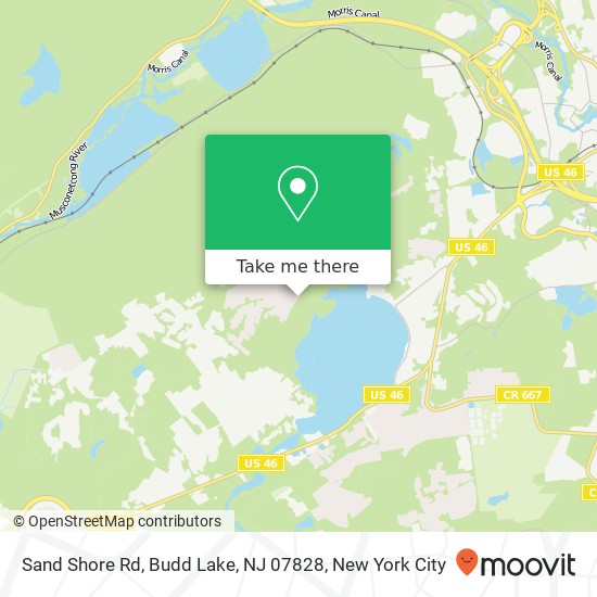 Sand Shore Rd, Budd Lake, NJ 07828 map