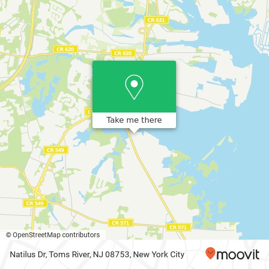 Natilus Dr, Toms River, NJ 08753 map