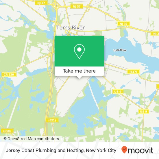 Mapa de Jersey Coast Plumbing and Heating