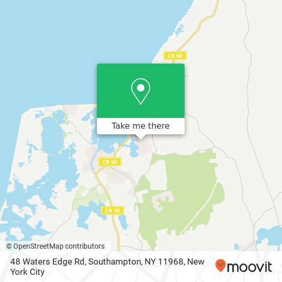 48 Waters Edge Rd, Southampton, NY 11968 map