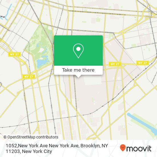 Mapa de 1052,New York Ave New York Ave, Brooklyn, NY 11203