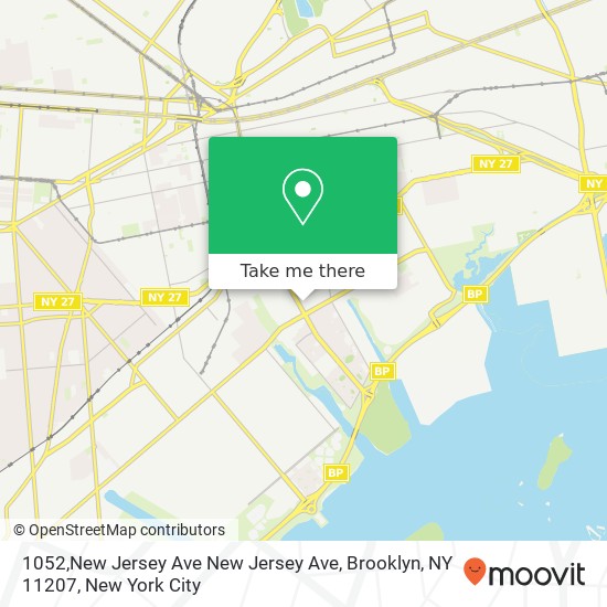 1052,New Jersey Ave New Jersey Ave, Brooklyn, NY 11207 map