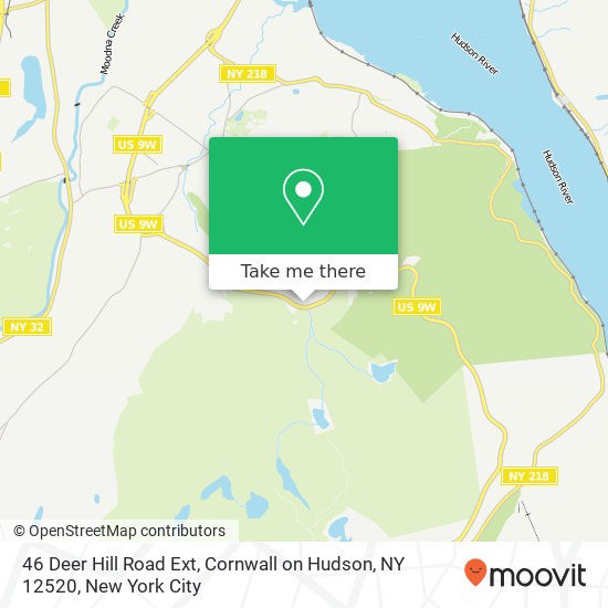 46 Deer Hill Road Ext, Cornwall on Hudson, NY 12520 map