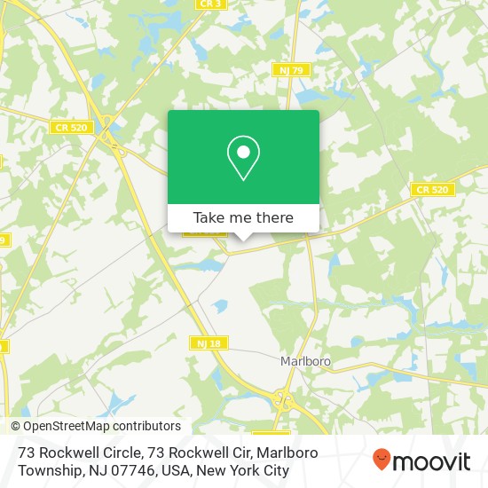 Mapa de 73 Rockwell Circle, 73 Rockwell Cir, Marlboro Township, NJ 07746, USA