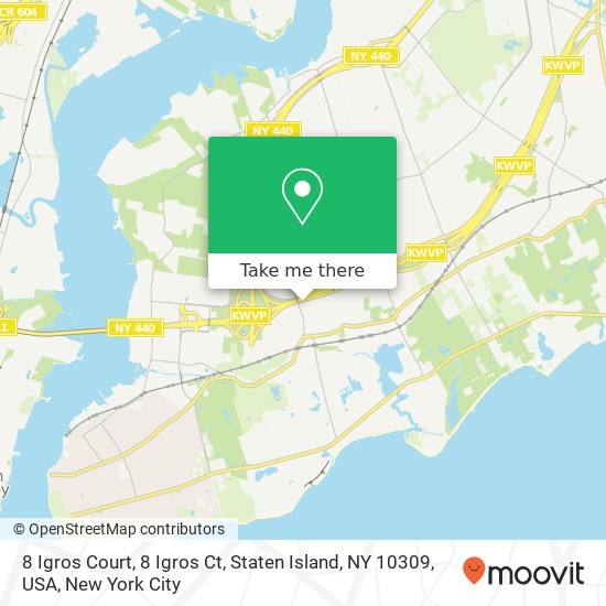 Mapa de 8 Igros Court, 8 Igros Ct, Staten Island, NY 10309, USA