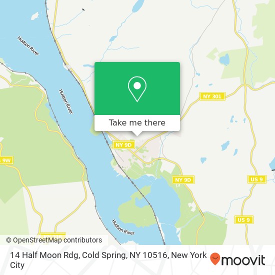 14 Half Moon Rdg, Cold Spring, NY 10516 map