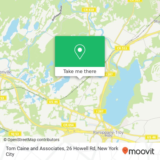 Tom Caine and Associates, 26 Howell Rd map