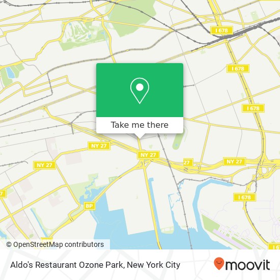 Aldo's Restaurant Ozone Park map