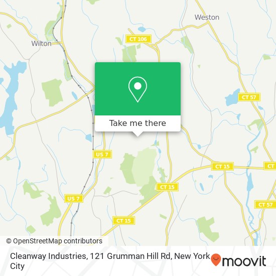 Mapa de Cleanway Industries, 121 Grumman Hill Rd